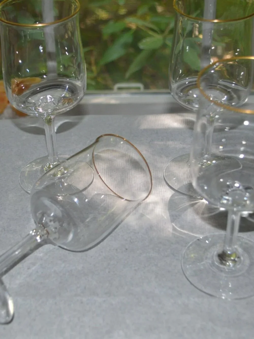LENOX ~ White Wine Glasses, set of 4 ~ Vintage Era